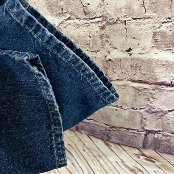 L.L Bean Button Fly Straight Leg Vintage Medium Wash Jeans - Picture 7 of 10